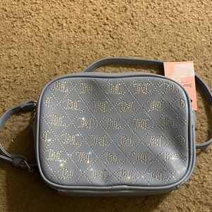 Juicy Couture Light Blue Crossbody Bag with Studded Logo